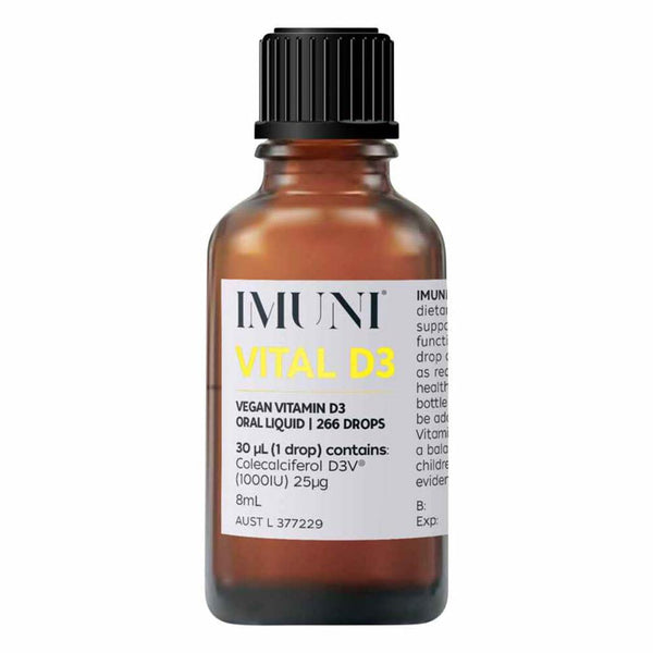 IMUNI Vital D3 (Vegan Vitamin D3) Oral Liquid - 8ml - L'Organic