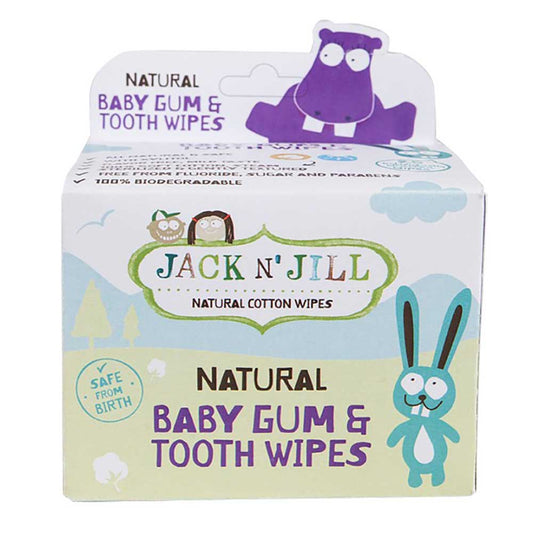 Jack N' Jill Baby Gum & Tooth Wipes - 25 wipes - L'Organic