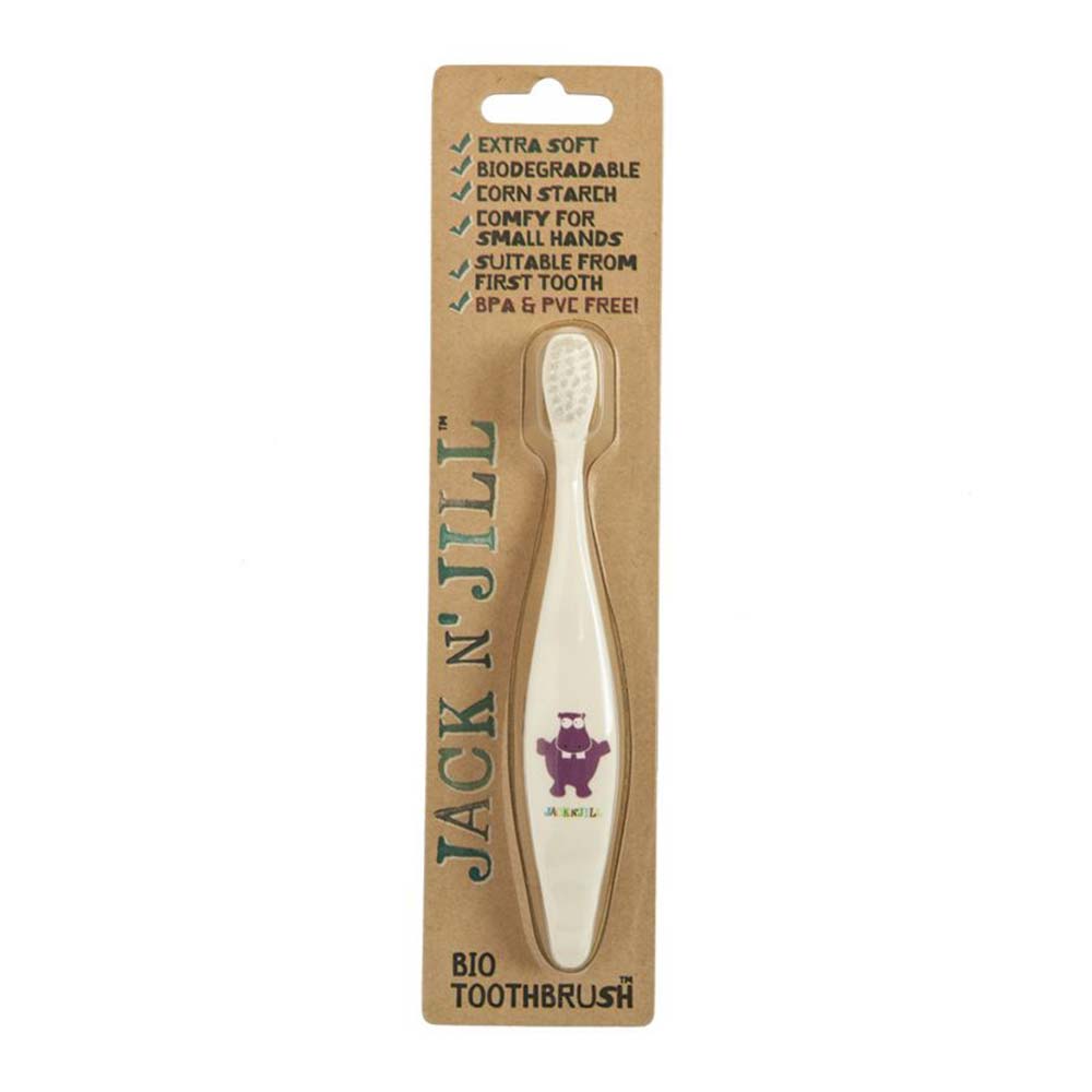 Jack N' Jill Biodegradable Kids Toothbrush - Hippo - L'Organic