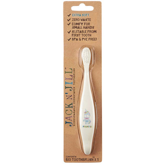Jack N' Jill Biodegradable Kids Toothbrush - Unicorn - L'Organic