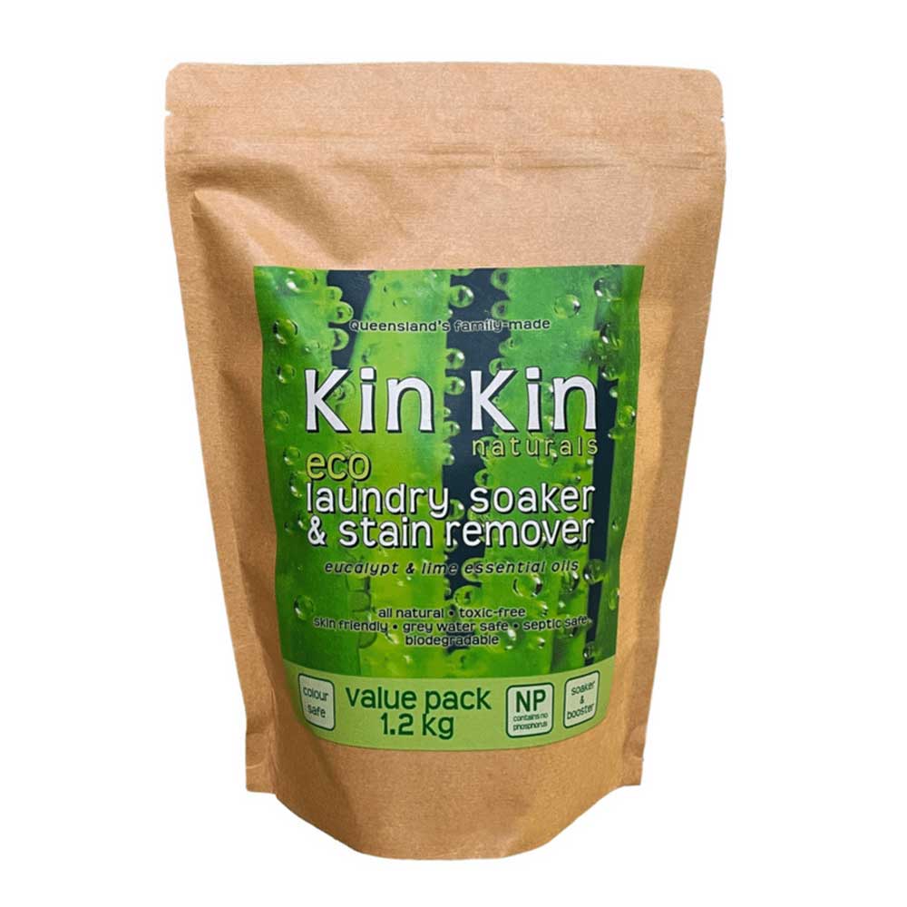 KIN KIN NATURALS Laundry Soaker & Stain Remover Lime & Eucalyptus - 1.2kg - L'Organic