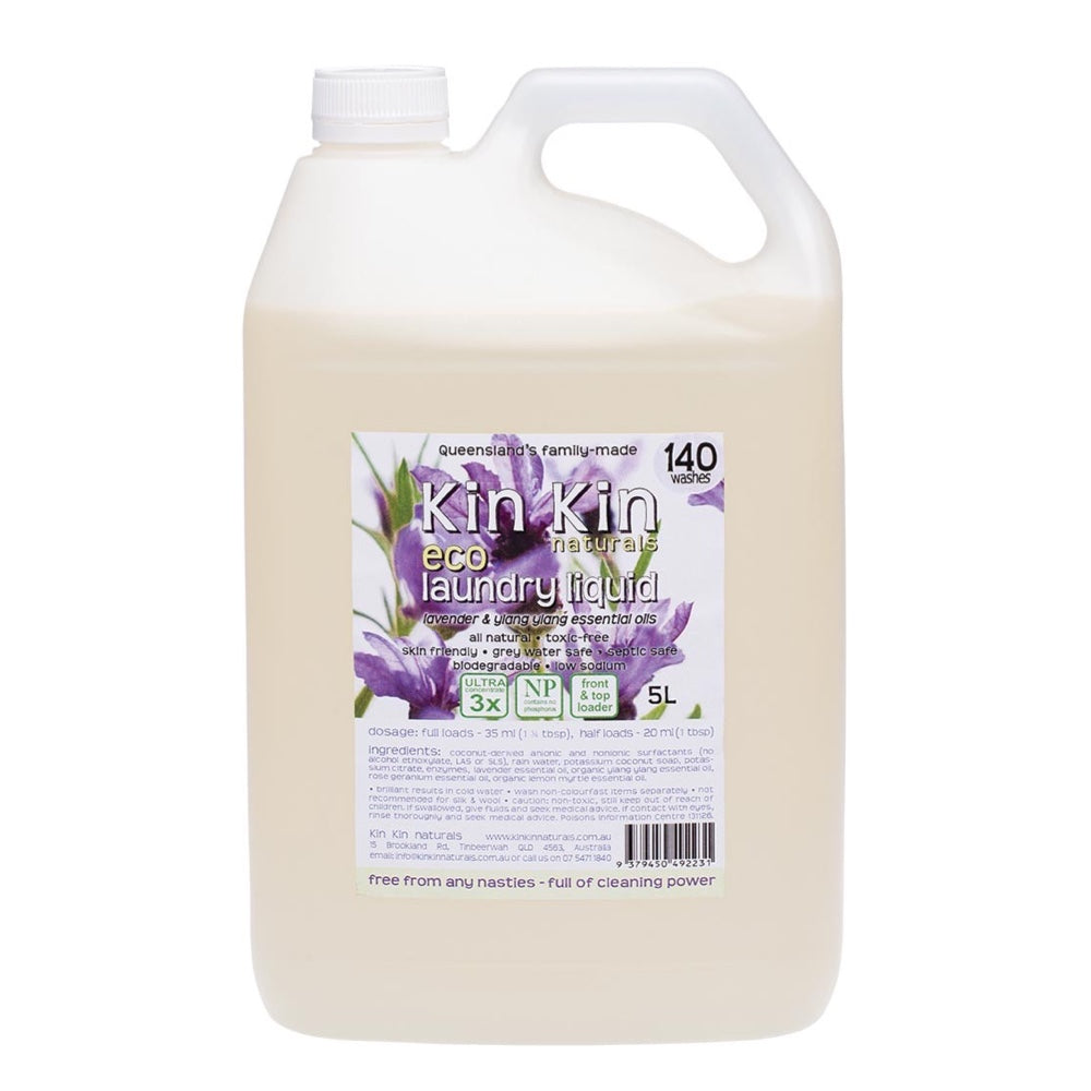 Kin Kin Bulk Laundry Liquid Lavender & Ylang Ylang 5L - L'Organic