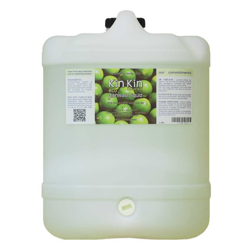 Kin Kin Bulk Dishwash Liquid Lime Eucalypt 20L - L'Organic