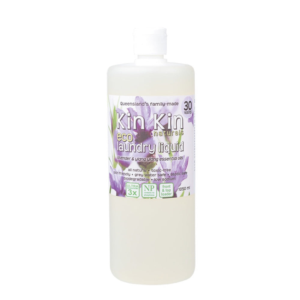 KIN KIN NATURALS Lavender & Ylang Ylang Organic Laundry Liquid (Ultra Conc.) - 1050ml - L'Organic