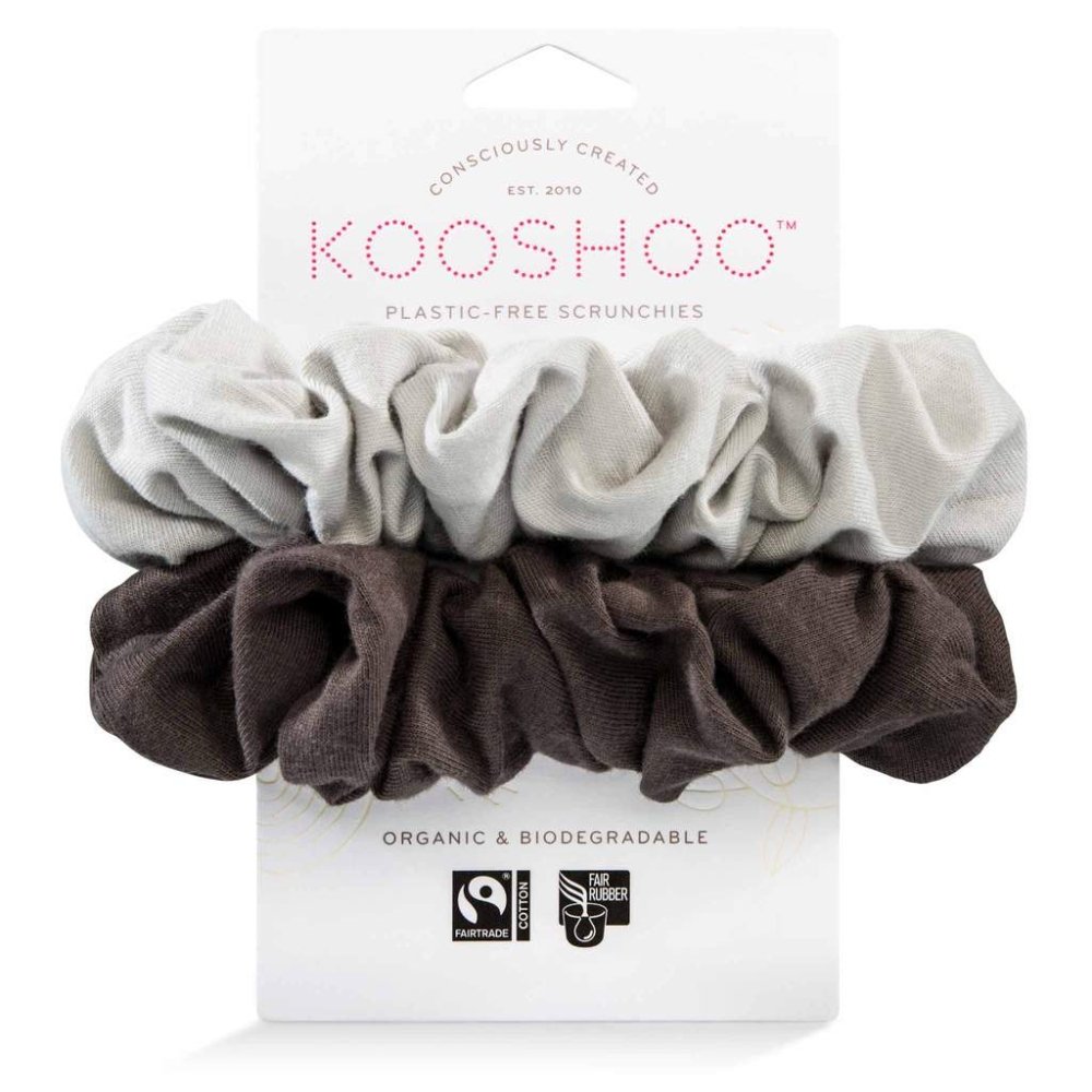 Kooshoo Organic Scrunchies - Moon Shadow - 2 Pack - L'Organic