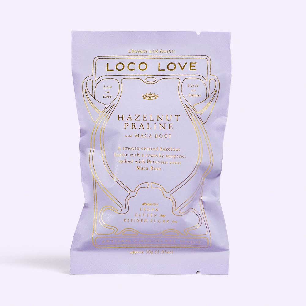 Loco Love Hazelnut Praline Chocolate - 35g - L'Organic