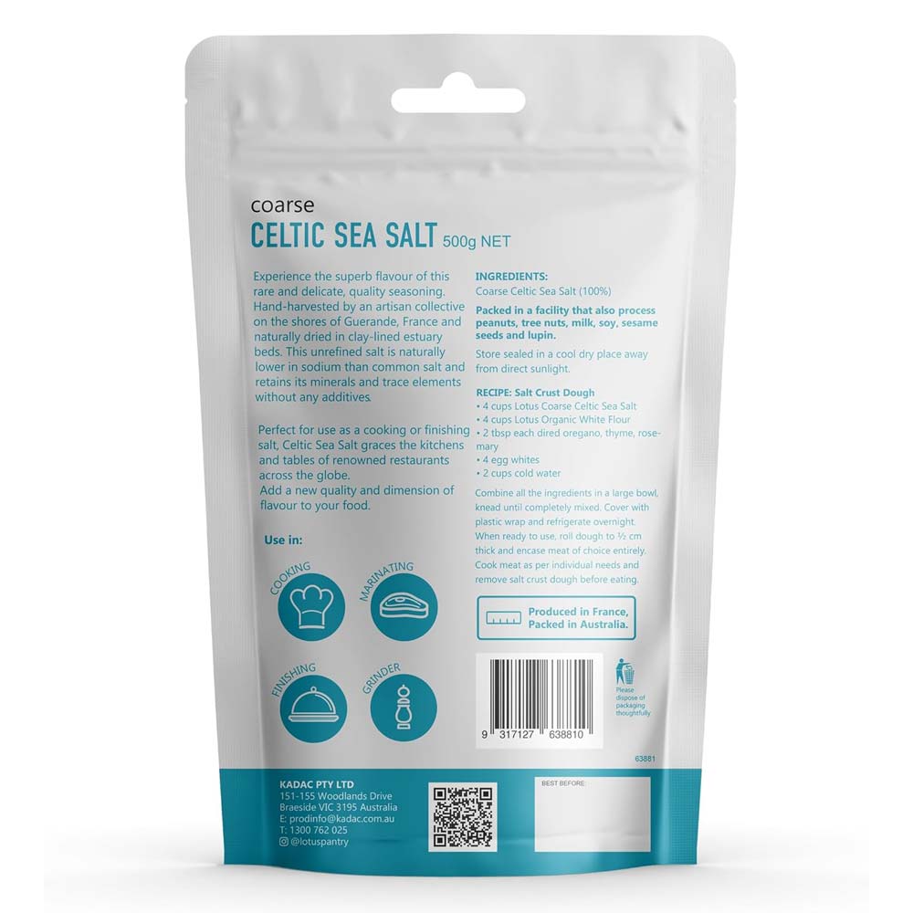 Lotus Celtic Sea Salt Coarse - 500g - L'Organic