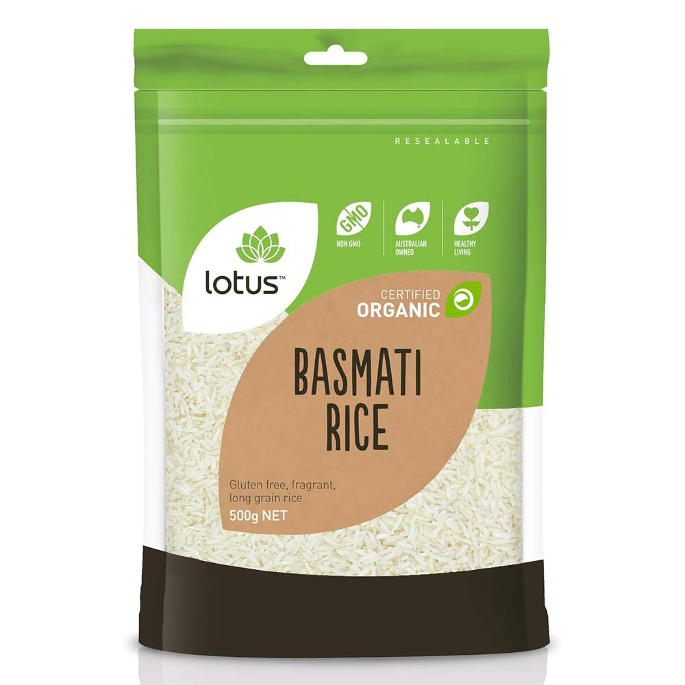 Lotus Organic Basmati Rice - 500g - L'Organic