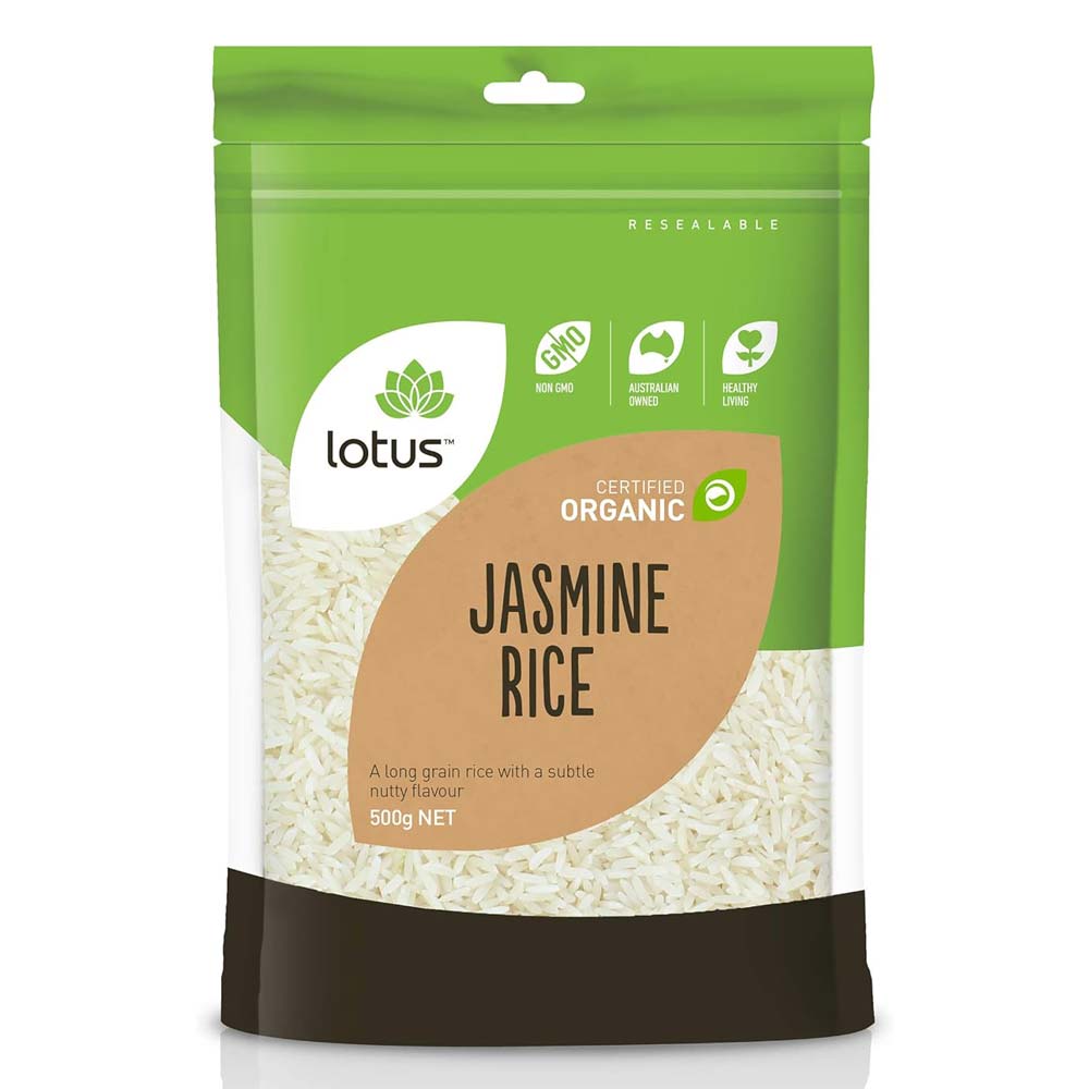 Lotus Organic Jasmine Rice - 500g - L'Organic
