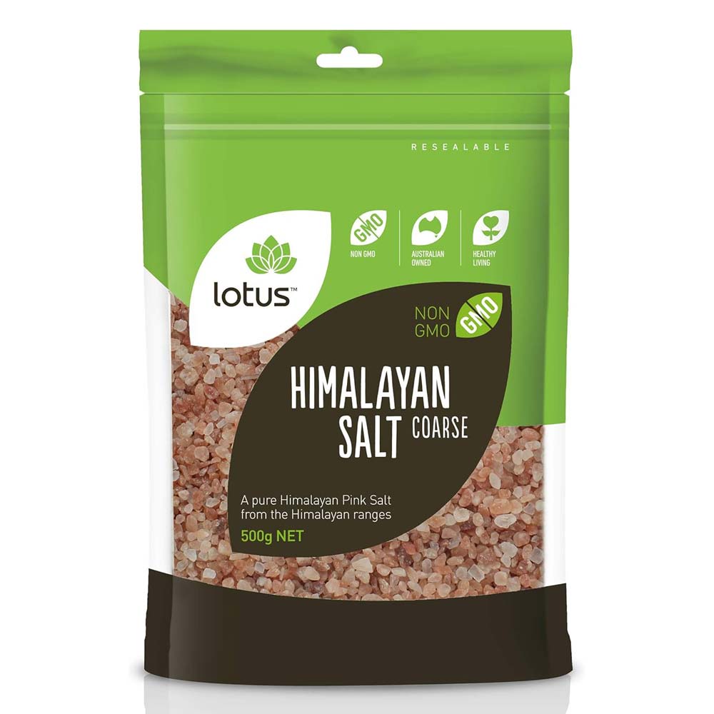 Lotus Pink Himalayan Salt Coarse - 500g - L'Organic