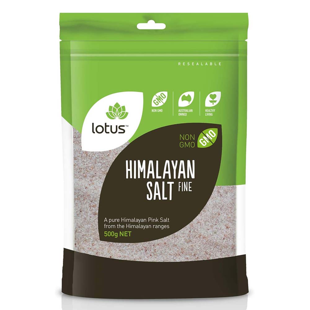 Lotus Pink Himalayan Salt Fine - 500g - L'Organic