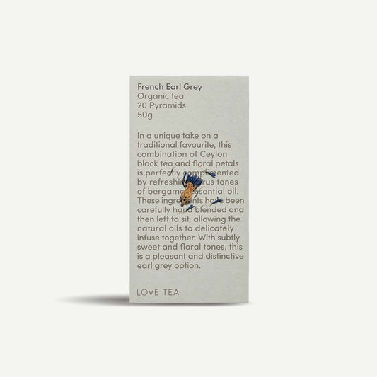 Love Tea - French Earl Grey Tea - 20 Pyramids - L'Organic
