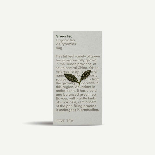 Love Tea - Green Tea Pyramid Bags - 20 Pack - L'Organic