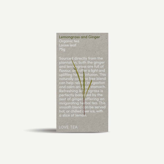 Love Tea - Lemongrass & Ginger Loose Leaf Tea - 75g - L'Organic