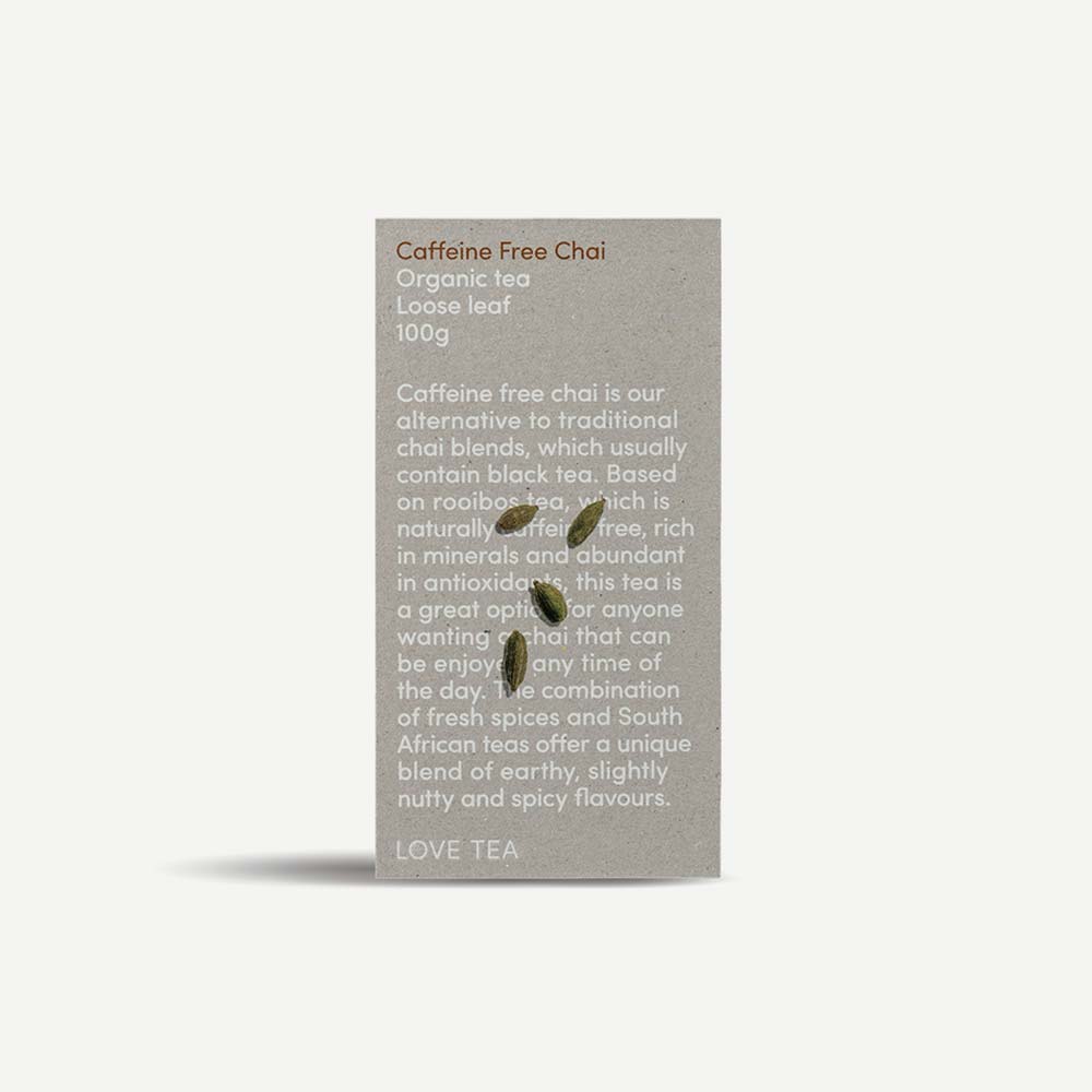 Love Tea Organic Caffeine Free Chai Loose Leaf Tea - 100g - L'Organic