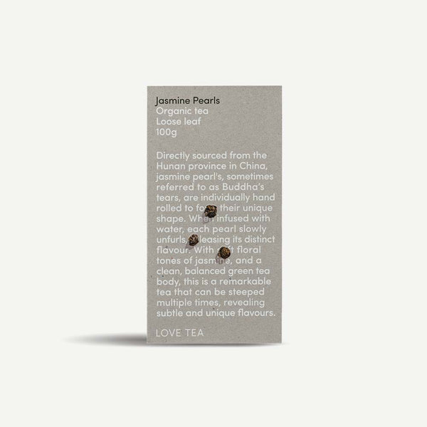 Love Tea Organic Jasmine Pearls Loose Leaf Tea - 100g - L'Organic