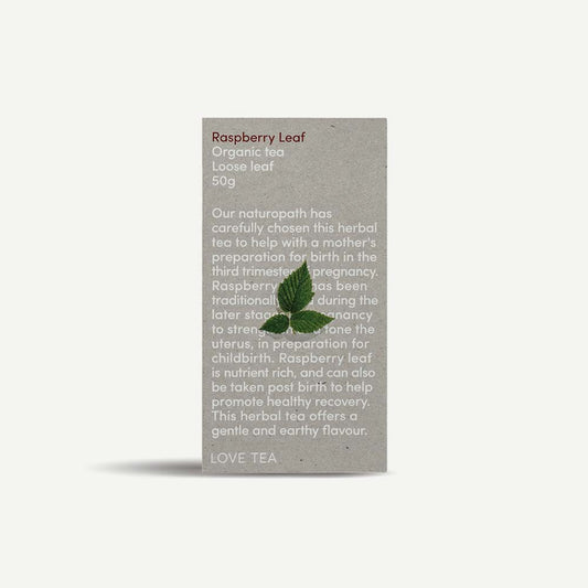 Love Tea Organic Raspberry Leaf Loose Leaf Tea - 50g - L'Organic
