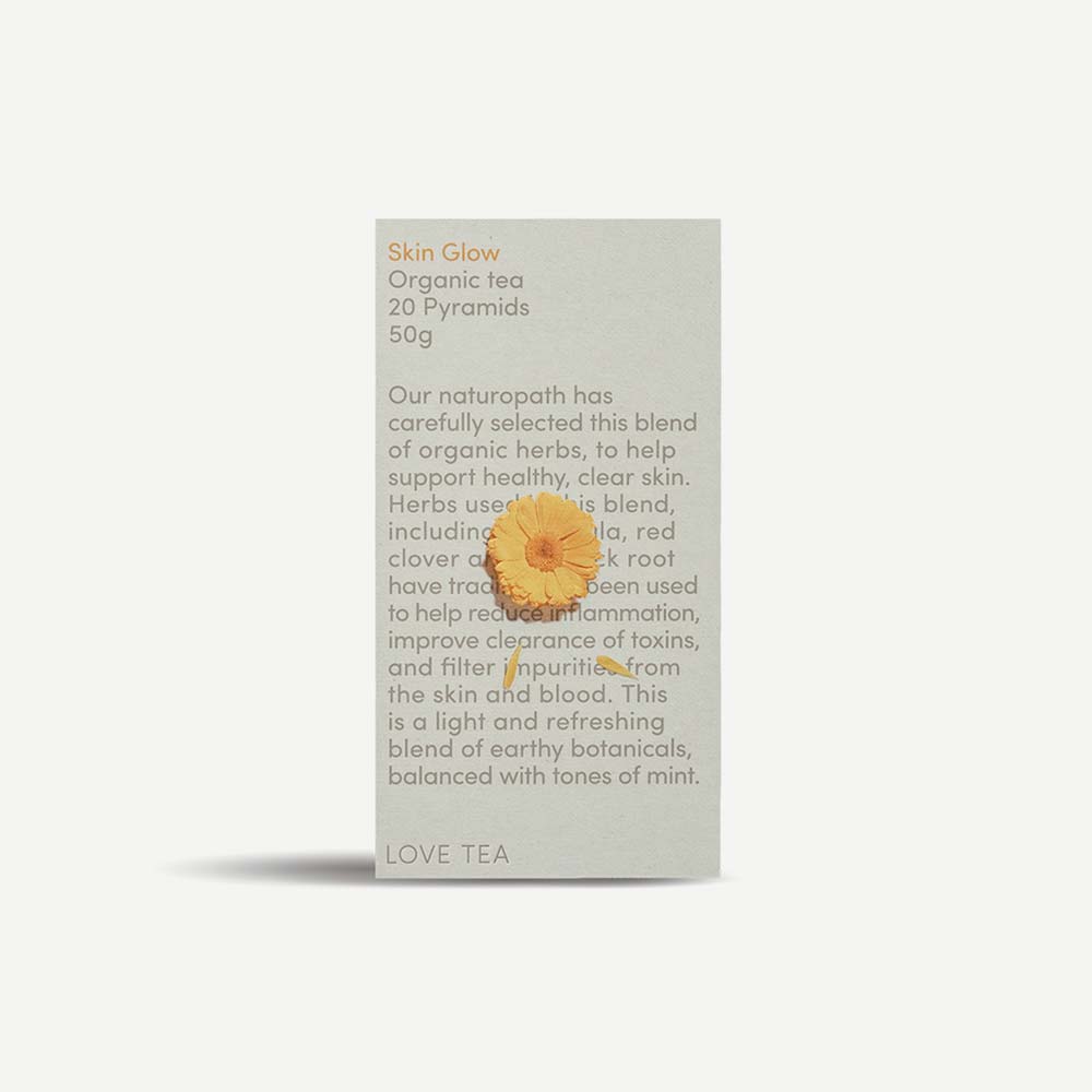 Love Tea Organic Skin Glow Tea - 20 Pyramids - L'Organic