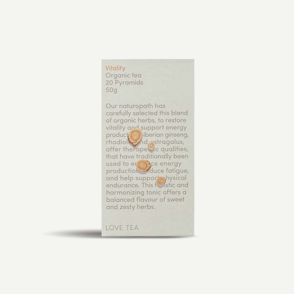 Love Tea Organic Vitality Tea - 20 Pyramids - L'Organic