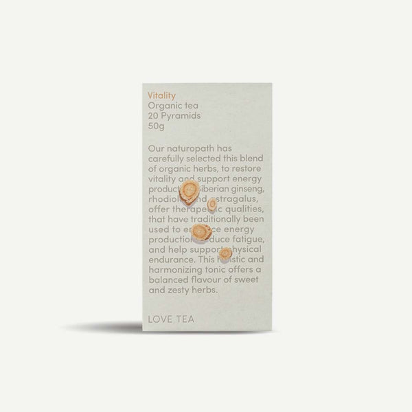 Love Tea Organic Vitality Tea - 20 Pyramids - L'Organic