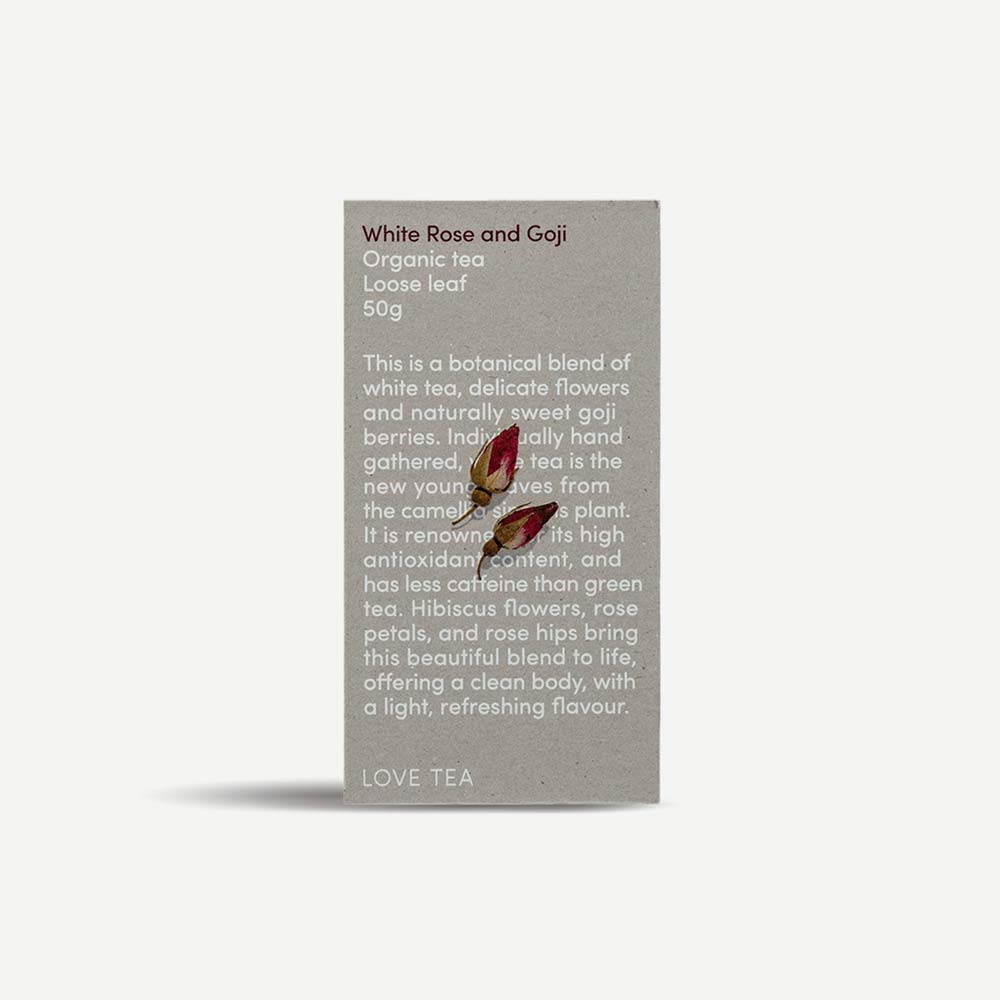 Love Tea Organic White Rose & Goji Loose Leaf Tea - 50g - L'Organic