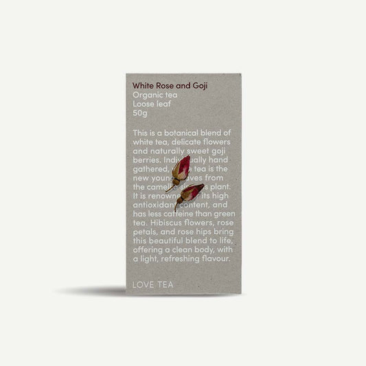 Love Tea Organic White Rose & Goji Loose Leaf Tea - 50g - L'Organic