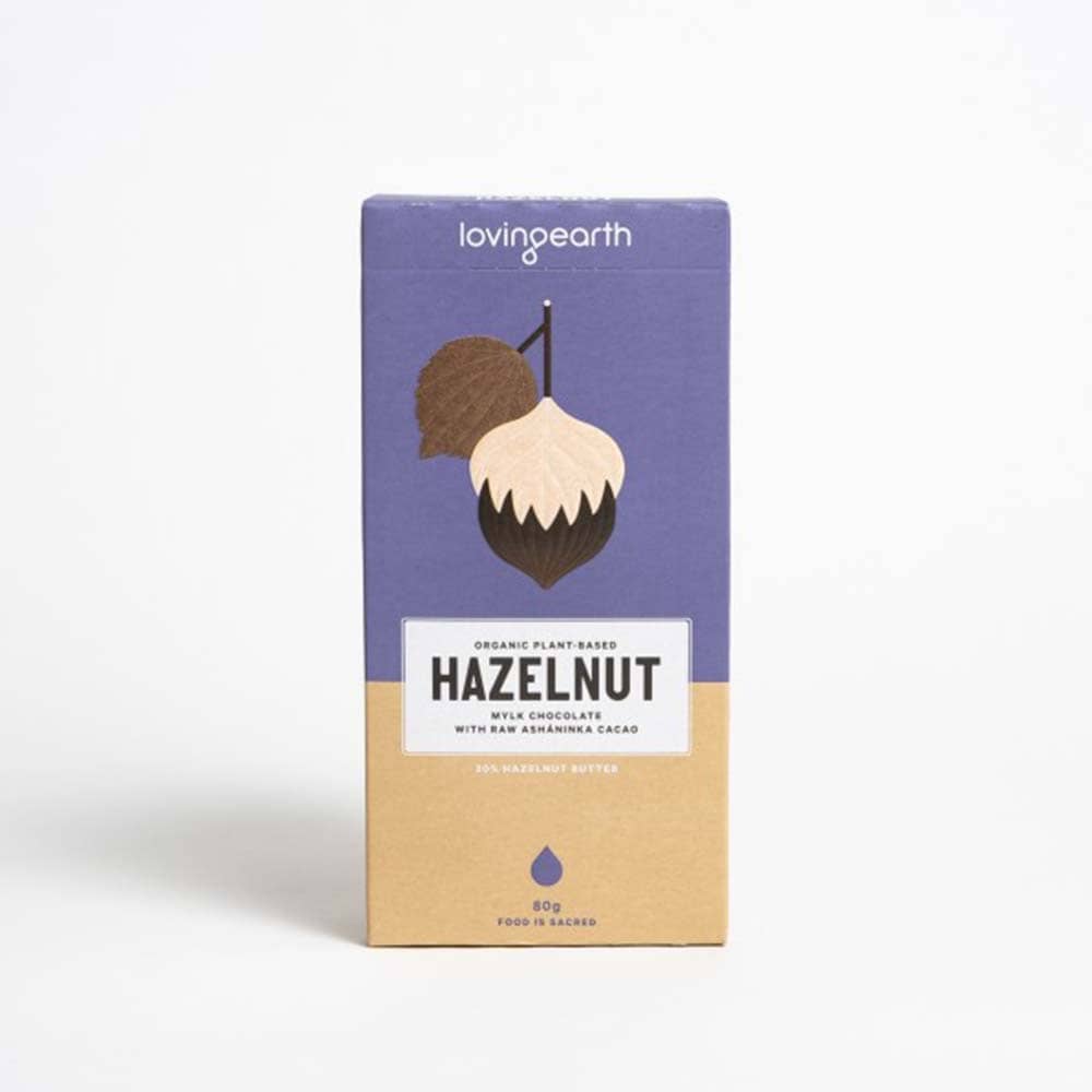 Loving Earth Hazelnut Mylk Chocolate - 80g - L'Organic