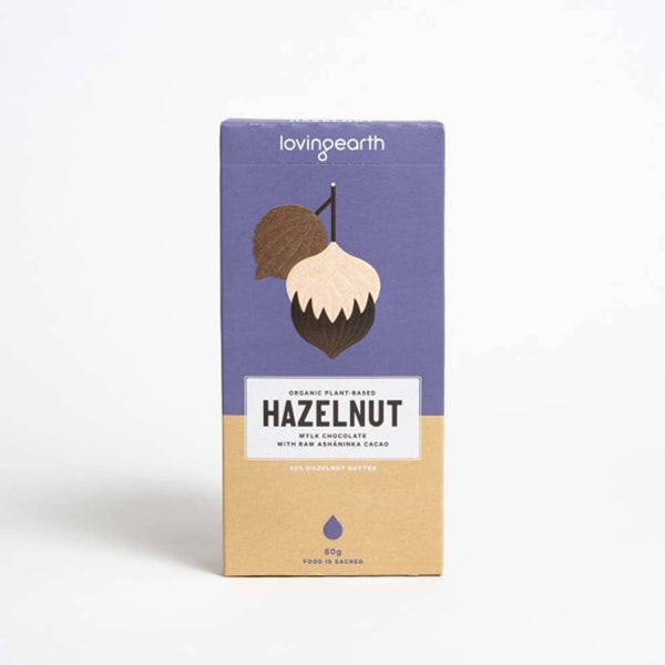 Loving Earth Hazelnut Mylk Chocolate - 80g - L'Organic