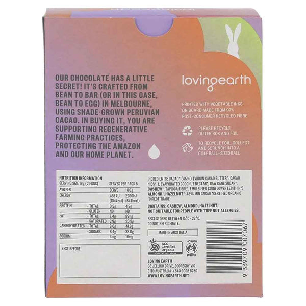 Loving Earth Magic Minis Eggs Solid Mylk Chocolate- 95g - L'Organic