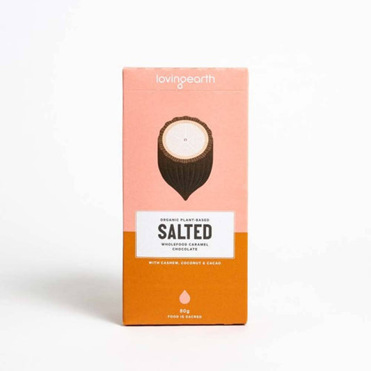 Loving Earth Salted Caramel Chocolate - 80g - L'Organic