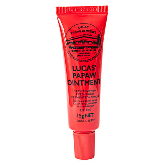 Lucas' Pawpaw Remedies Papaw Ointment Lip Applicator Tube - 15g - L'Organic