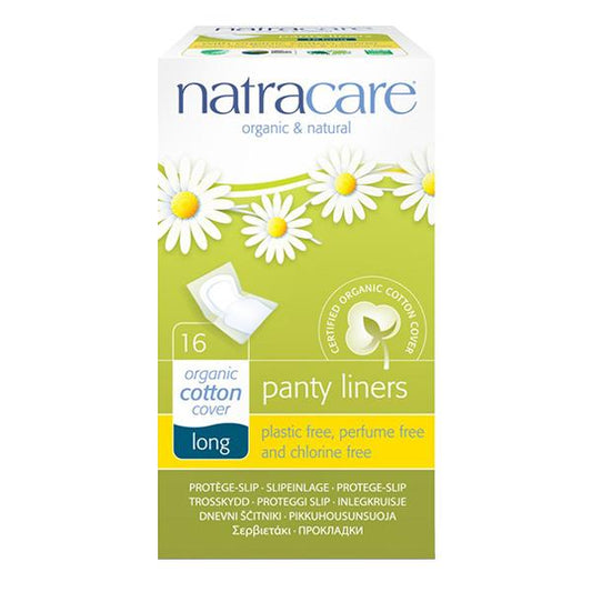 Natracare Organic Panty Liners - Long 16 Pack - L'Organic