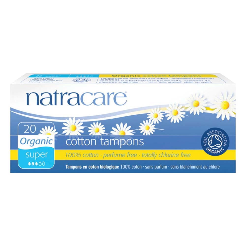 Natracare Organic Super Tampons 20 Pack - L'Organic