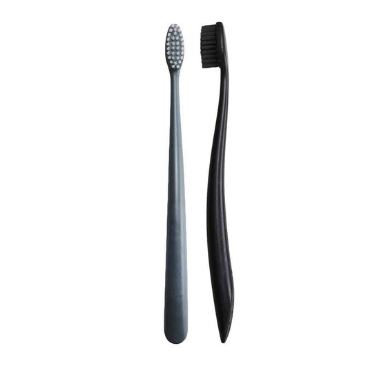 Natural Family Co. Bio Toothbrush Twin Pack - Pirate Black & Monsoon Mist - L'Organic