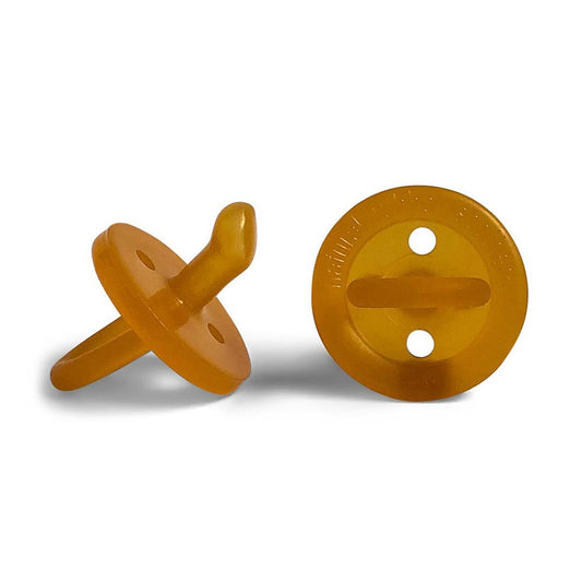 Natural Rubber Soother Ortho (0-6 Months) - Twin With Eco Packaging - L'Organic