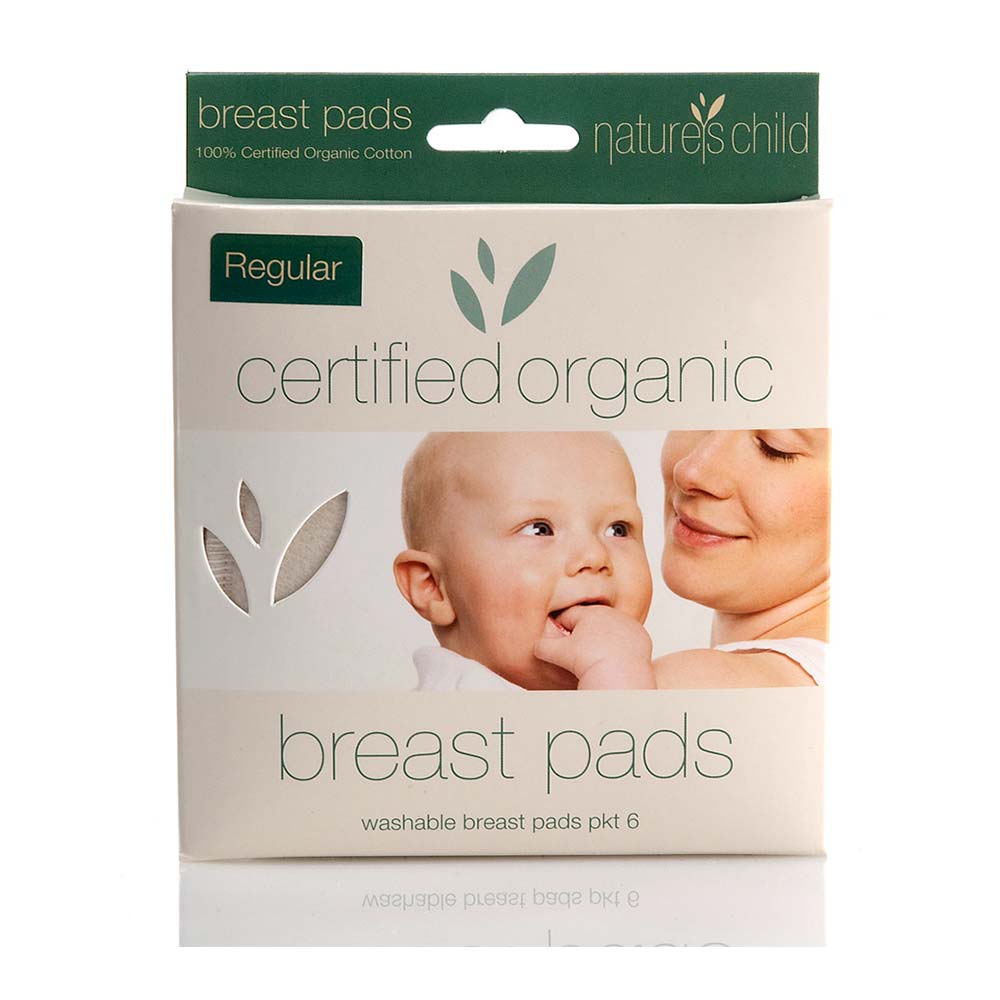 Nature's Child Reusable Breast Pads Regular - 6 Pack - L'Organic