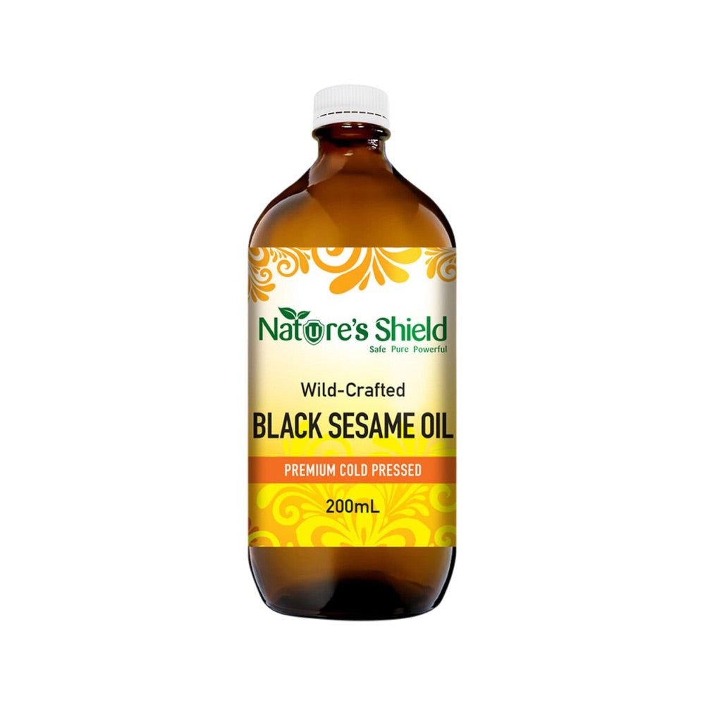 Nature's Shield Wild-Crafted Black Sesame Oil - 200ml - L'Organic