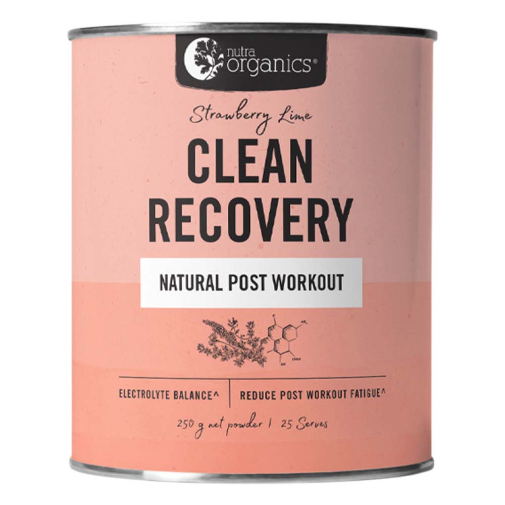 Nutra Organics Clean Recovery Strawberry Lime - 250g - L'Organic
