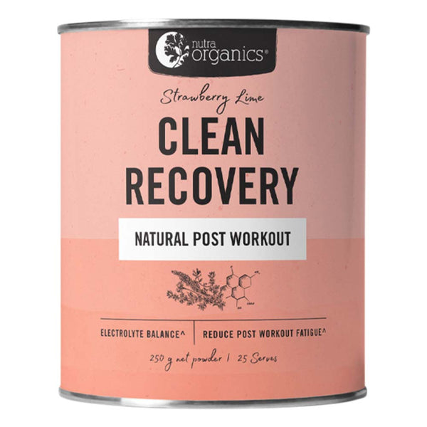 Nutra Organics Clean Recovery Strawberry Lime - 250g - L'Organic