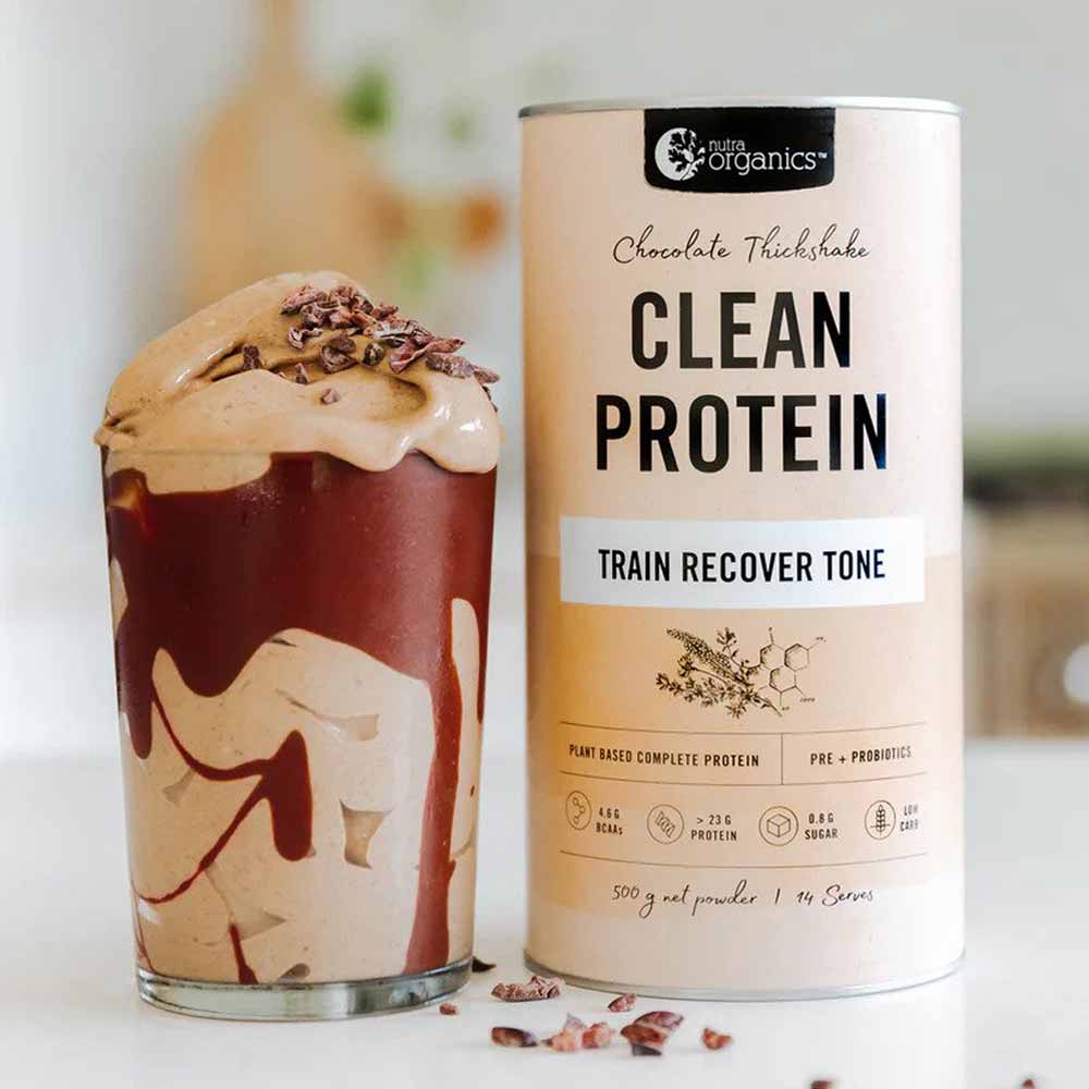 Nutra Organics Organic Clean Protein Chocolate Thickshake - 500g - L'Organic