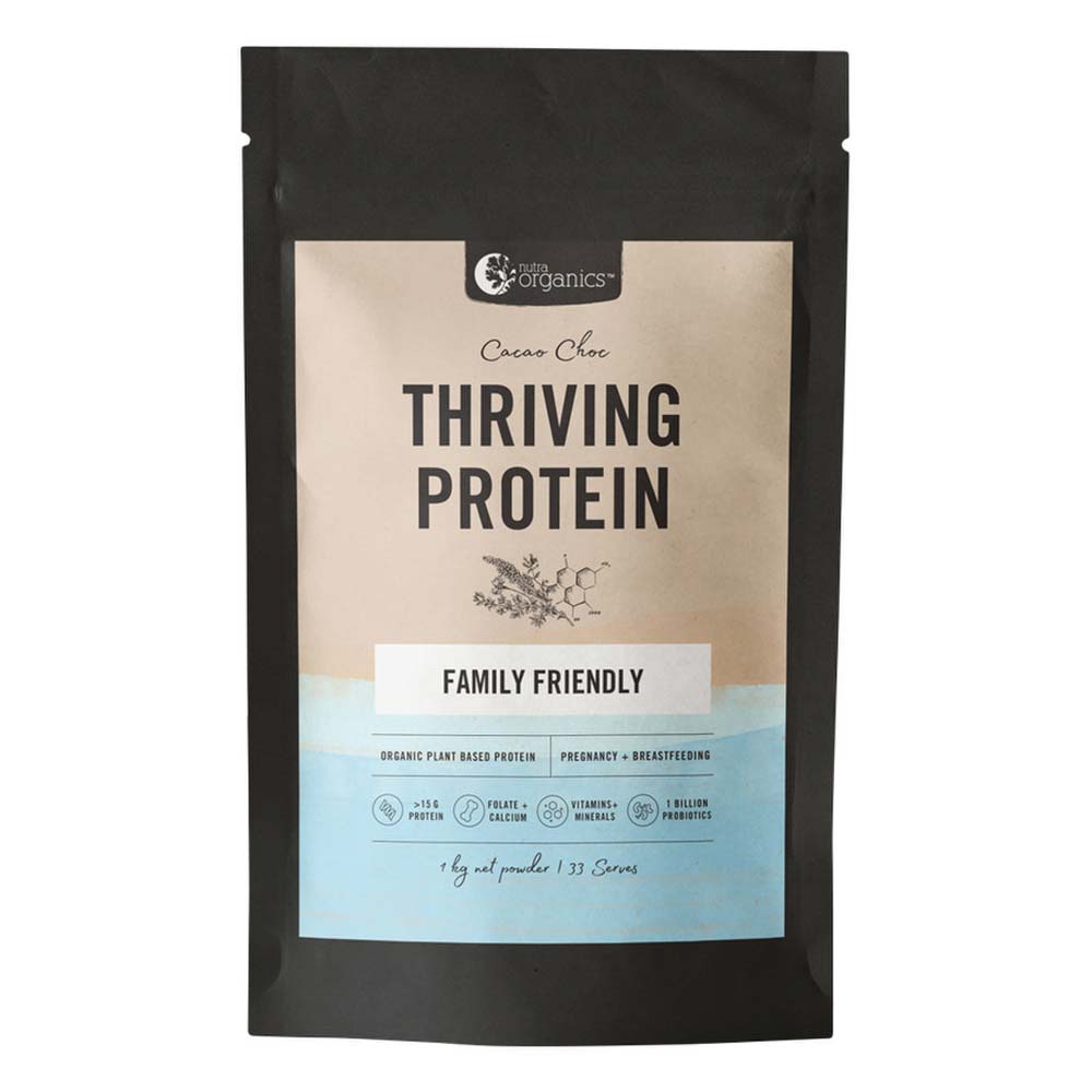 Nutra Organics Organic Thriving Protein Cacao Choc - 1kg - L'Organic