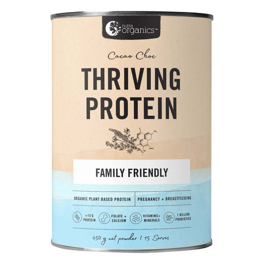 Nutra Organics Organic Thriving Protein Cacao Choc - 450g - L'Organic