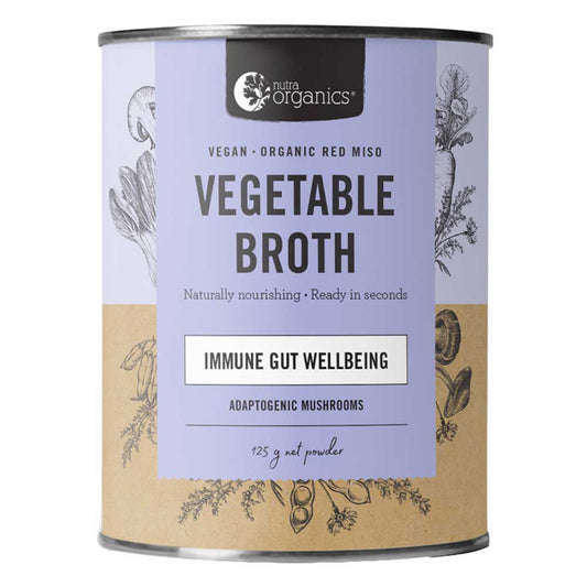 Nutra Organics Vegetable Broth Adaptogenic Mushrooms - 125g - L'Organic