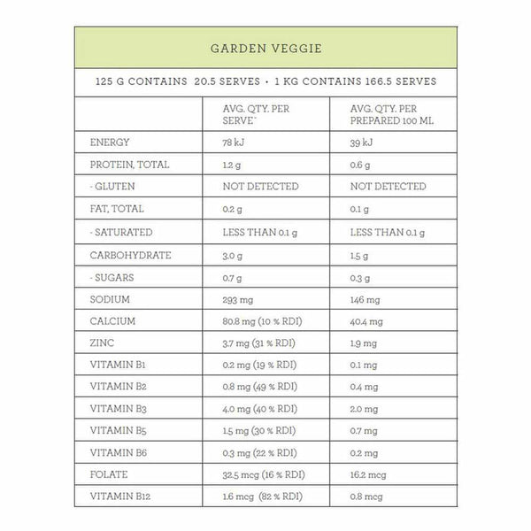 Nutra Organics Vegetable Broth Garden Veggie - 125g - L'Organic