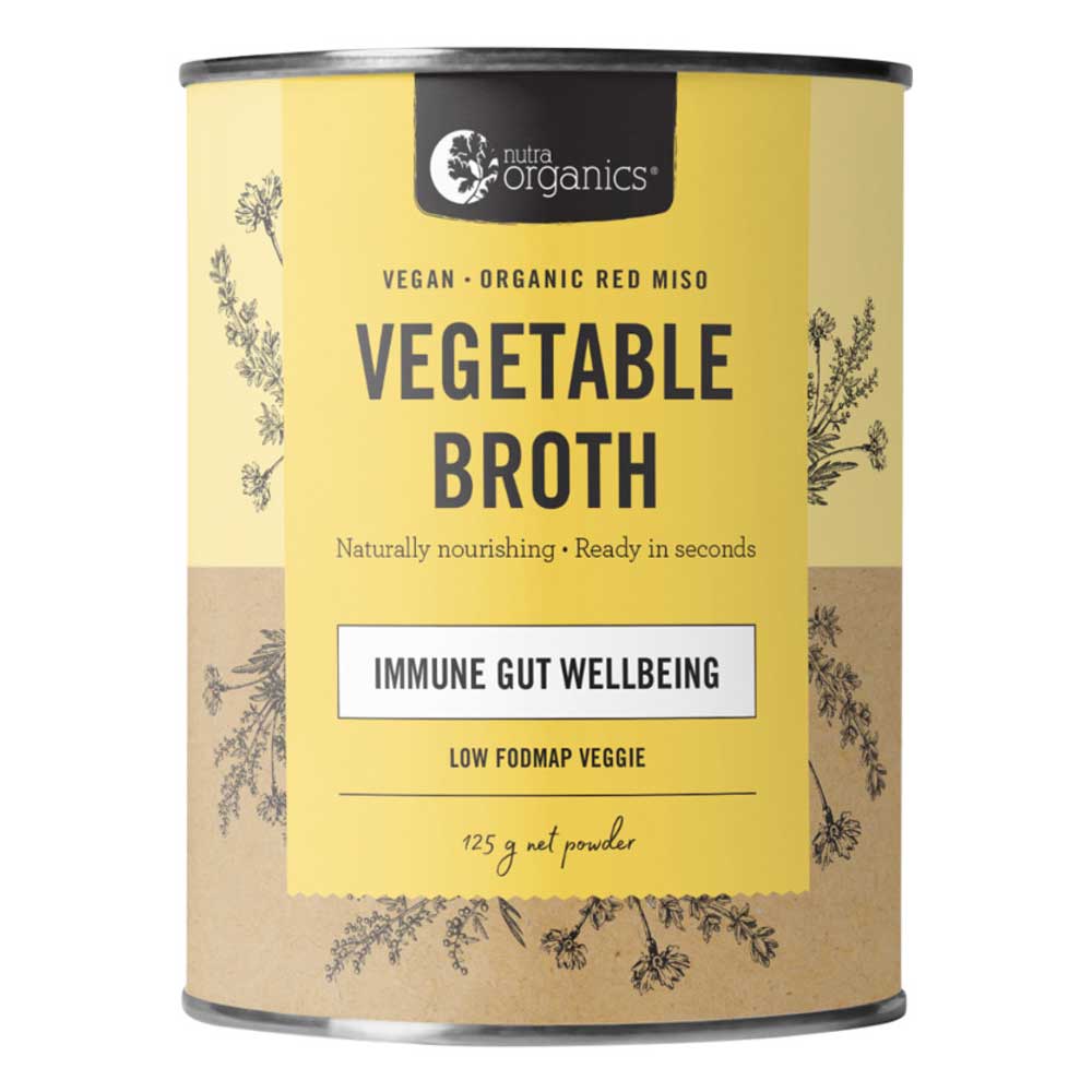 Nutra Organics Vegetable Broth Low FODMAP Veggie - 125g - L'Organic