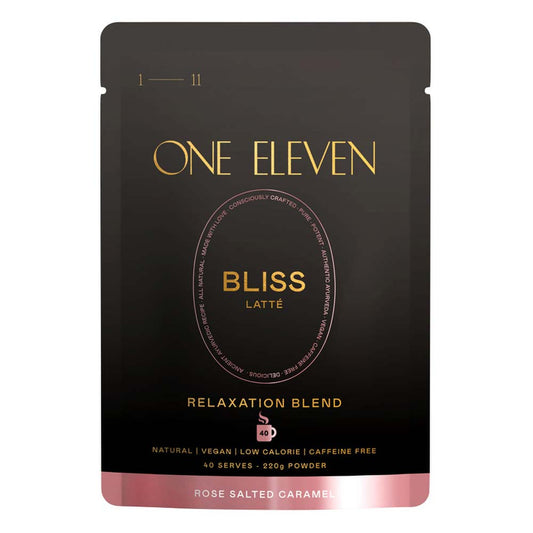 One Eleven Bliss Latte (Relaxation Blend) - Rose Salted Caramel - 220g - L'Organic