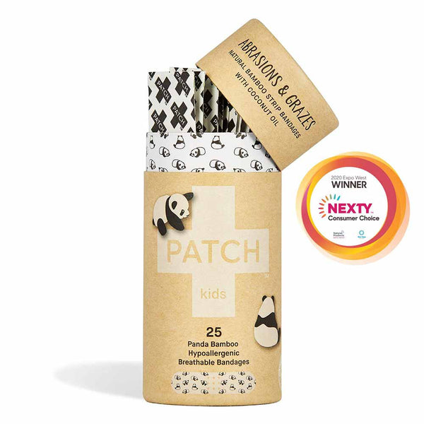 PATCH Organic Bamboo Strip Bandages - Kids - 25 Pack - L'Organic