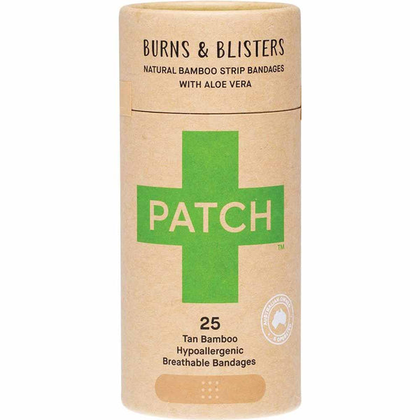 PATCH Organic Bamboo Strip Bandages - Aloe Vera - 25 Pack - L'Organic