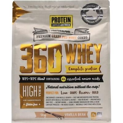 PROTEIN SUPPLIES AUST. 360 Whey (WPI+WPC) Vanilla Bean 1kg - L'Organic