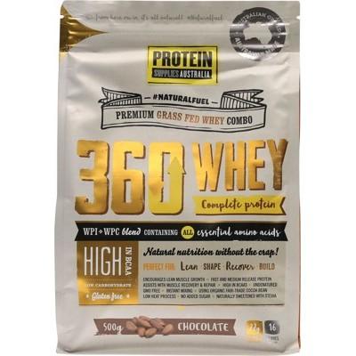PROTEIN SUPPLIES AUST. 360 Whey (WPI+WPC) Chocolate 500g - L'Organic